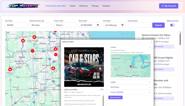 Events Management Platform